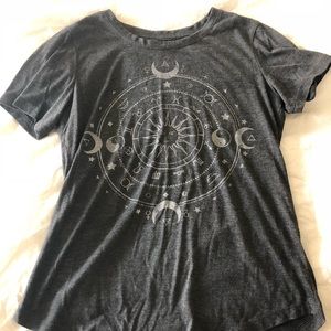 (DONATED) SMALL Zodiac / Astrology Grey T-Shirt